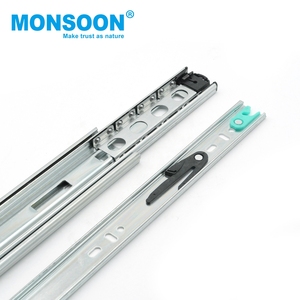 Riel de Cajón de Alta Resistencia con Rodamientos de Bolas, Deslizador Telescópico de Extensión Total de 45mm, Guía Hidráulica de Cierre Suave para Cajones de Cocina - Product Image 4