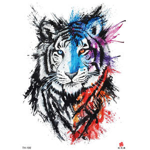 Tatuajes Temporales de Tigre para <span class=keywords><strong>Hombre</strong></span>, Diseño de <span class=keywords><strong>Media</strong></span> Manga, Novedad 2025 - Product Image 6