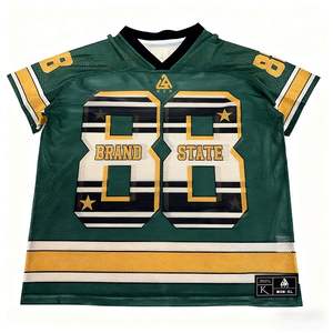 Toptan özel baskı 100% Polyester hafif <span class=keywords><strong>Rugby</strong></span> forması-gerilebilir nefes hızlı kuru Unisex kısa kollu artı boyutu - Product Image 1