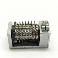 Machine à numéroter à 7 chiffres 4X8, numérotation inversée, derniers 4 chiffres imprimables, pièces de machine
