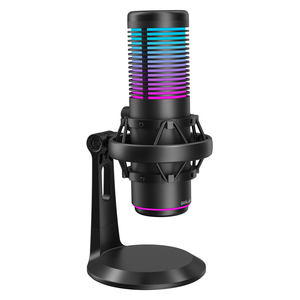 <b>Condenser</b> <b>Microphone</b> With RGB Light, Professional 192kHz/24bit Cardioid/Omnidirectional for PC Gaming Podcast MK02P Advanced Bat - Product Image 1