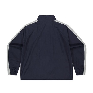 Healy Men Casual Full <b>Zipper</b> Windbreaker <b>Jacket</b> High Quality Stand Collar Block Color Summit Piping <b>Jacket</b> Custom Logo - Product Image 2