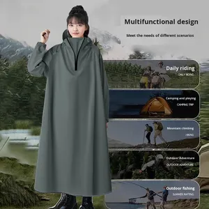Impermeable de Cuerpo Entero con Capucha para <span class=keywords><strong>Mujer</strong></span>, de Tela Oxford Resistente a la Intemperie, para Vehículos Eléctricos, Bicicletas, Scooters, Ropa de Turismo al Aire Libre para Adultos - Product Image 5