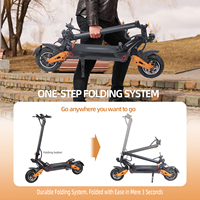 Nouvelle conception de scooter tout-terrain pliable pour adultes à deux roues, Freeboy 60v, en alliage d'aluminium, étanche, à double moteur sans balais, 80 km d'autonomie