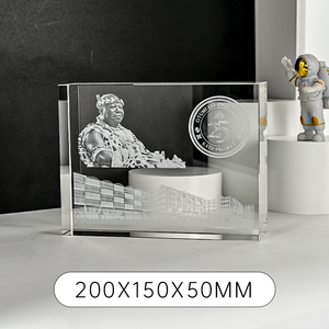 Venta al por mayor 200*150*50mm K9 <span class=keywords><strong>cristal</strong></span> en blanco grabado recuerdo regalo vidrio <span class=keywords><strong>3D</strong></span> <span class=keywords><strong>cristal</strong></span> láser <span class=keywords><strong>foto</strong></span> <span class=keywords><strong>cubo</strong></span> - Product Image 6