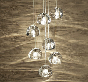 Lámparas de Araña de Vidrio Minimalistas Nórdicas para Restaurantes, Salas de Exposiciones, Tiendas de Ropa, Barras, Vestíbulos de Hoteles Creativos y Lujosos - Product Image 6