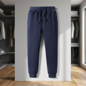 100% Lightweight Cotton Oxford Fabric Men's Straight Mid Drawstring Closure <b>Jogger</b> Pants Custom <b>Baggy</b> Sweatpants Eco-Friendly - Product Image 3