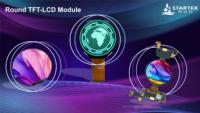 3,4 Zoll Rundes LCD-Bildschirmmodul IPS LCD-Bildschirm Rundes TFT LCD-Display 800xRGBx800 Auflösung 4 MIPI-Schnittstellen