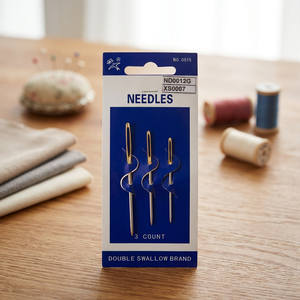 Aiguille à coudre à la main pour tapisserie ND0012 |   Aiguilles à coudre Double Swallow Brand, lot de 3, en acier, pour couture à la main, ND0012G - Product Image 4