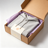Boîte en carton ondulé personnalisée pour l'expédition de vêtements, hoodies, sous-vêtements, pulls, sweat-shirts, soutiens-gorge et autres articles d'habillement