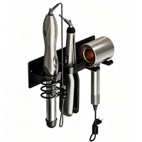 Support mural en aluminium pour sèche-cheveux, organisateur de salle de bain, pour fers à boucler, lisseurs et fers plats – Vente en gros
