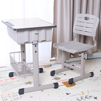 Ensemble de bureau et chaise d'école au design personnalisable, facile à assembler, mobilier scolaire, table et chaise pour étudiants