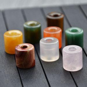 Natural Stone Cylindrical Loose Beads 9x9mm For Jewelry Making DIY Necklace Bracelet Accessories Wholesale - Product Image 2