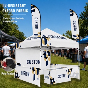 Carpa Personalizada Impermeable con Protección UV, Toldo Plegable de Oxford 600D, Estructura de Aluminio Resistente para Mercados y Ferias al Aire Libre - Product Image 3
