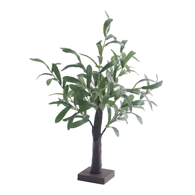 Mini LED Artificial Olive Tree Lamp Lights Battery Operated IP20 Rated 60cm Multi-Function Indoor Thanksgiving Christmas Warm