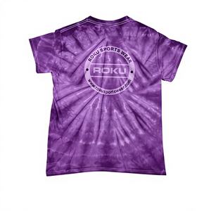 Camisetas de Alta Calidad Estilo Vintage Tie-Dye de Modal/Algodón para Hombre, Cuello Redondo, Cómodas, Elegantes, Antiarrugas y de Secado Rápido - Product Image 1