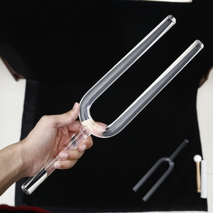 Bán buôn tùy chỉnh thạch anh pha lê hát Ngã Ba thiết lập cho âm thanh chữa bệnh - Product Image 5