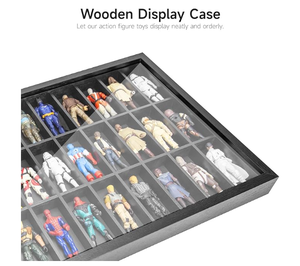 Vitrine en bois pour figurines d'<span class=keywords><strong>action</strong></span> <span class=keywords><strong>de</strong></span> 3,75 pouces, murale, 36 compartiments, adaptée aux figurines d'<span class=keywords><strong>action</strong></span> Marvel - Product Image 2