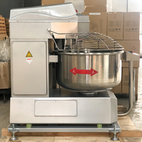 Mélangeur à spirale professionnel en acier inoxydable à double vitesse pour pâte de blé 50kg 75kg 100kg 380L, mélangeur de poudre numérique