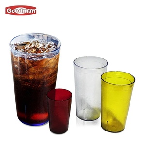 Vasos de plástico irrompibles: apilables, aptos para lavavajillas, Tritan sin BPA para cócteles/batidos, inastillables y transparentes - Product Image 1