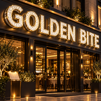 Enseigne LED personnalisée directe usine, lettres lumineuses en forme de diamant, enseigne de spa, signalétique de magasin, nom de magasin extérieur pour KTV, studio de beauté et spa