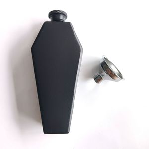 Halloween Quà Tặng Spider Chải Bề Mặt 304 Thép Không Gỉ <span class=keywords><strong>100Ml</strong></span> 3.5Oz Hình Lục Giác Quan Tài Hình Dạng Hip <span class=keywords><strong>Flask</strong></span> - Product Image 3