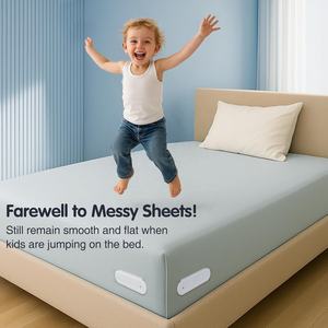 4 Piezas <span class=keywords><strong>de</strong></span> Sujetadores <span class=keywords><strong>de</strong></span> Sábanas Antideslizantes <span class=keywords><strong>de</strong></span> Alta Resistencia, Agarre Fuerte, Ajuste Universal para Esquinas <span class=keywords><strong>de</strong></span> Colchones, Fácil Instalación - Product Image 5