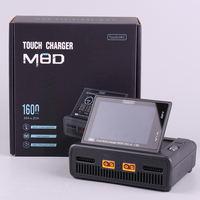 ToolkitRC M8D 1600W 50A chargeur rapide double canal 3.5 ''écran tactile écran rabattable 65W RC Lipo LIHV LIFe batterie Drones accessoires