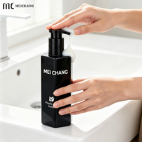 Bouteille de shampooing hexagonale PCR PET de 150 ml, 200 ml, 300 ml, 500 ml avec pompe anti-fuite, personnalisable pour shampooing, gel douche, cosmétiques quotidiens