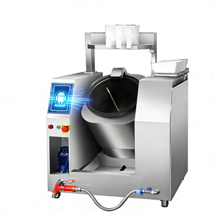 Équipement de cuisine professionnelle : Machine de cuisson automatique pour riz frit, <span class=keywords><strong>robot</strong></span> à rouleaux à alimentation automatique, <span class=keywords><strong>cuiseur</strong></span> de sel et de sauces - Product Image 1