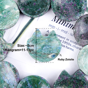 Groothandel Natuurlijke Kristallen Kom Gegraveerde Uv-Reactie Feng Shui Robijn In Fuchsite Kom Voor Huisdecoratie - Product Image 4