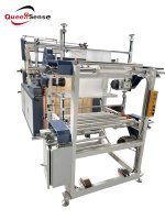 Machine à fabriquer des sacs de courses de supermarché à ouverture plate et sans noyau DZB-A800, machine à fabriquer des sacs en plastique à double couche