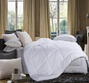 100% organik Set seprai katun Breathable 233 Thread Count grosir Hotel kualitas down kain selimut penutup Set seprai - Product Image 3