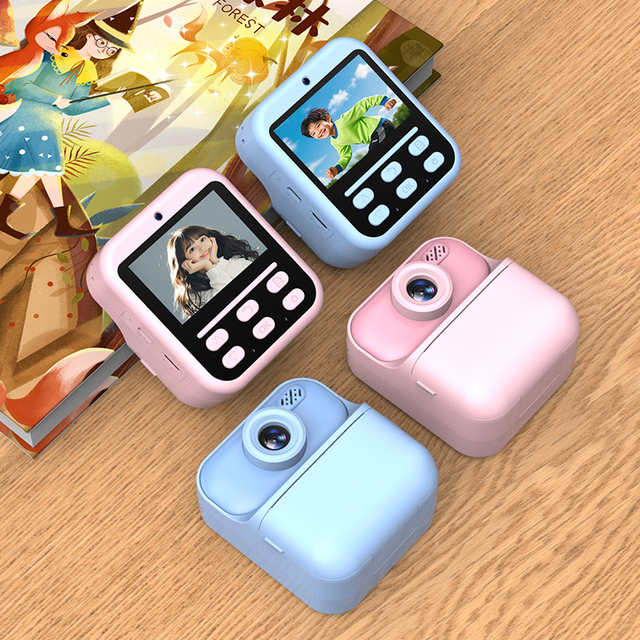 Children's Print Camera Digital Camera Christmas Gift 2.4 Inch Rechargeable Children Mini Printing Digital Kids Camera