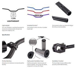 Customized Manufacturing Handle Bar With Foam Pad 7/8&quot; 22MM Motorcycle <strong>Handlebar</strong> - Product Image 5