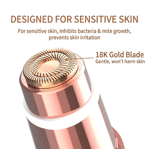 Wholesale Aisen Painless <strong>Face</strong> <strong>Hair</strong> <strong>Removal</strong> for Women Head Mini Lipstick Epilator USB Rechargeable Whole Body Use with CE - Product Image 2