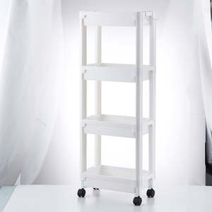 Estante de Almacenamiento Multifuncional para el Hogar, Carro Desmontable de Cuatro Niveles, Organizador de Plástico para Ahorrar Espacio - Product Image 1