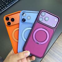 Étui de téléphone magnétique rotatif à 360° de luxe pour iPhone 18 17 Pro Max 16 Plus 15 14 13 12 11, antichoc, mince, avec support