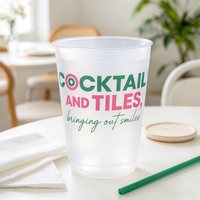 16 oz. Gobelets de fête personnalisés, gobelets givrés pour mariage, gobelets pour fête de fiançailles