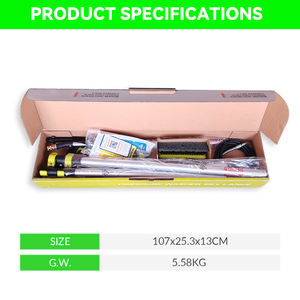 18インチソーラーパネルクリーニングブラシクリーニングキットアルミ伸縮窓クリーニングポール4エクステンションワンド付き - Product Image 5