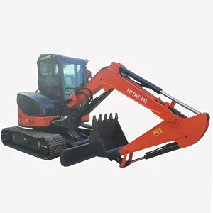 Mini-excavatrice sur chenilles Hitachi ZX50 d'occasion du Japon, 5 tonnes, avec lame de bulldozer, Hitachi 50 d'occasion - Product Image 1