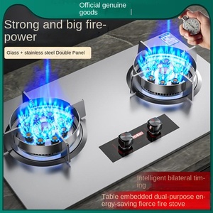 Bếp gas để bàn có hẹn giờ bằng thép không gỉ tích hợp, bếp gas gia dụng - Product Image 4