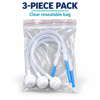 Lot de 3 accessoires pour pailles de bouteilles d'eau, adaptateur de bouteille pulvérisatrice, connecteur de conversion, tuyau et tube en silicone 34g