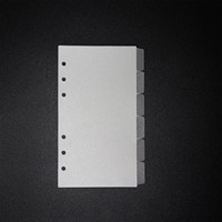 Page de séparation transparente en PP à 6 trous, très vendue, pour classement de carnet à feuilles mobiles, index coloré, cadeau pour agenda