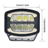 Projecteur LED tout-terrain 5 pouces, éclairage auxiliaire pour camion, SUV, pare-chocs, calandre, toit, lampe de modification de véhicule