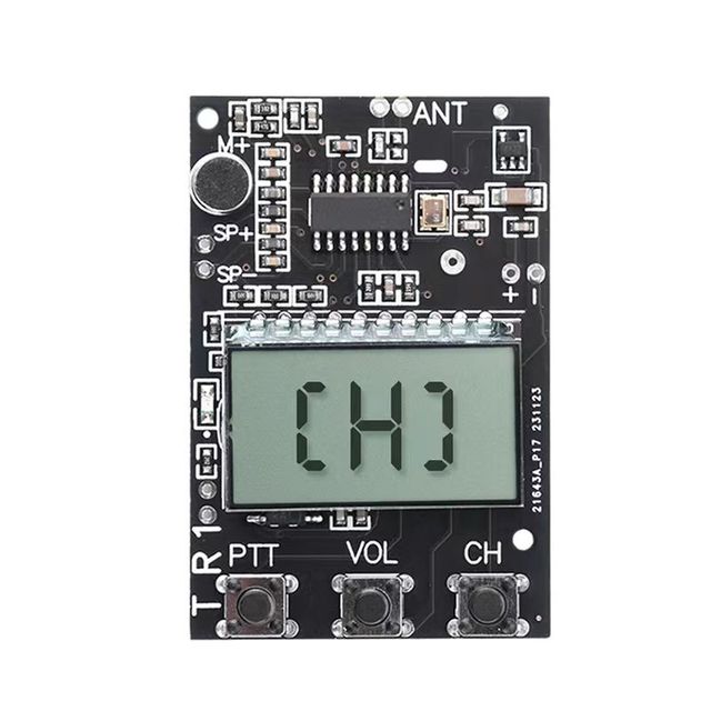 FM Walkie Talkie Circuit Board Transceiver All-in-One Module FM Transmitter Receiver Module 7 Frequency 27-480MHz