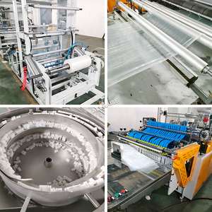 Tự động đứng lên PE nhựa Ziplock Túi sản xuất cắt bên niêm phong máy Thanh TrượT Dây Kéo Túi Túi máy làm - Product Image 5