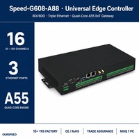 Passerelle de calcul en périphérie industrielle Speed U06-A88, Quad-core A55 1.0T NPU, Métal, 8DI 8DO, Unité de surveillance à distance pour centre de données