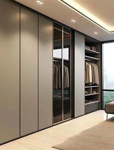 Armoires en bois modernes, portables, réglables, classiques, minimalistes, convertibles, extensibles, écologiques, chambre à coucher, salon - Product Image 2