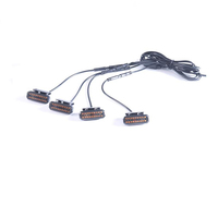 Feux de calandre pour véhicules tout-terrain, pick-up, installation universelle sans dommages, installation par clip, lampe LED à commande sans fil